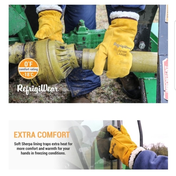 REFRIGIWEAR 3 Finger Mitt XL- worn once! - Picture 3 of 5